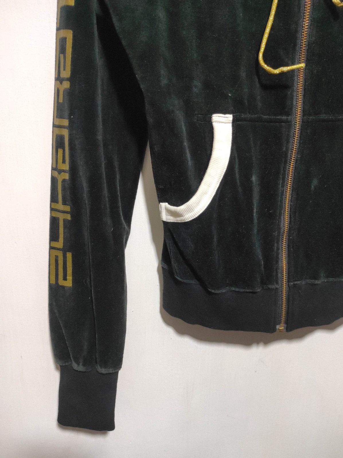 Japanese Brand 24 karat Velvet zip fur hoodie ifsix LGB style Size S / US 4 / IT 40 - 5 Thumbnail