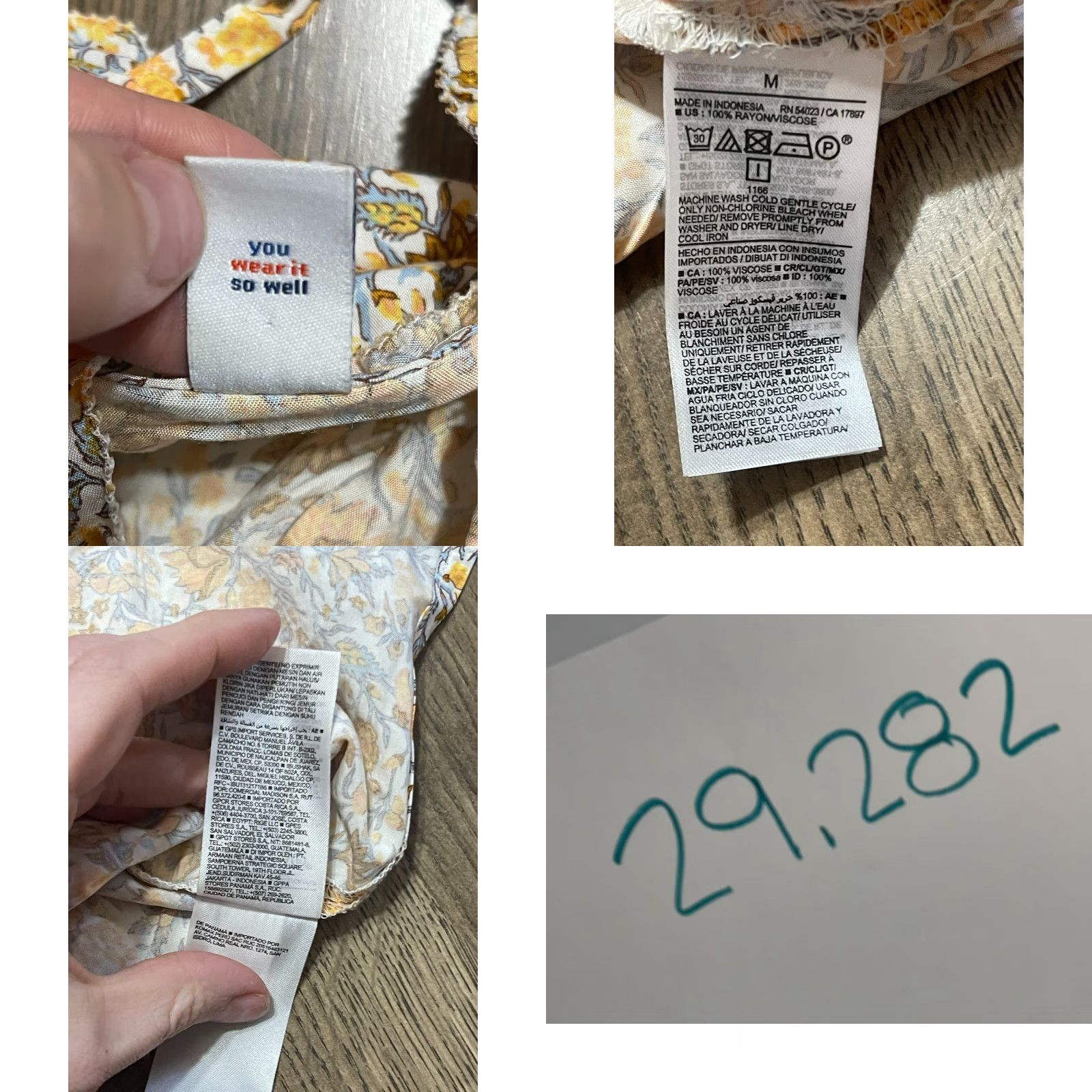 Old Navy Old Navy Tank Top Womens M Yellow Floral Sleeveless V-Neck Pullover Casual Size M / US 6-8 / IT 42-44 - 8 Thumbnail