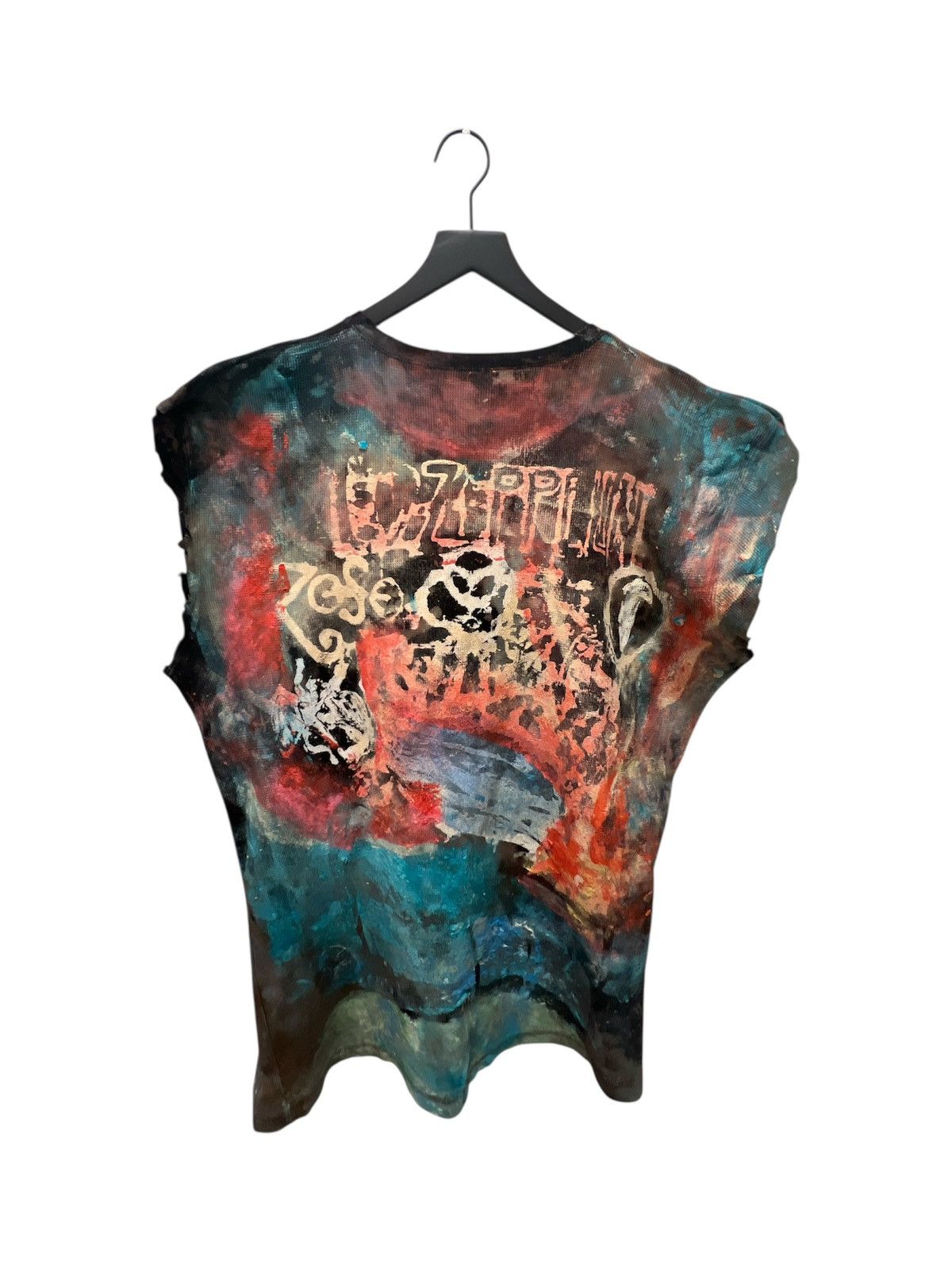 Other Hand-Painted Vintage Led Zeppelin Art T-Shirt Size US XXL / EU 58 / 5 - 2 Thumbnail