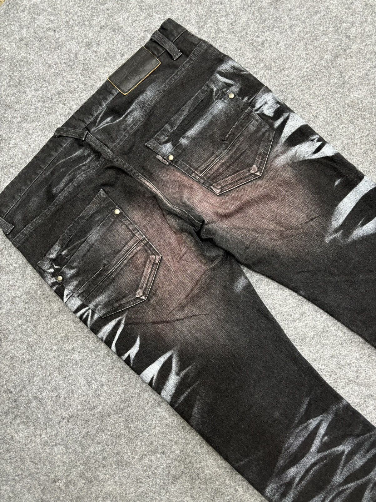 Tornado Mart 💥Archival Flare💥Tornado Mart Insane Sick Art Denim F513 Size US 34 / EU 50 - 19 Thumbnail