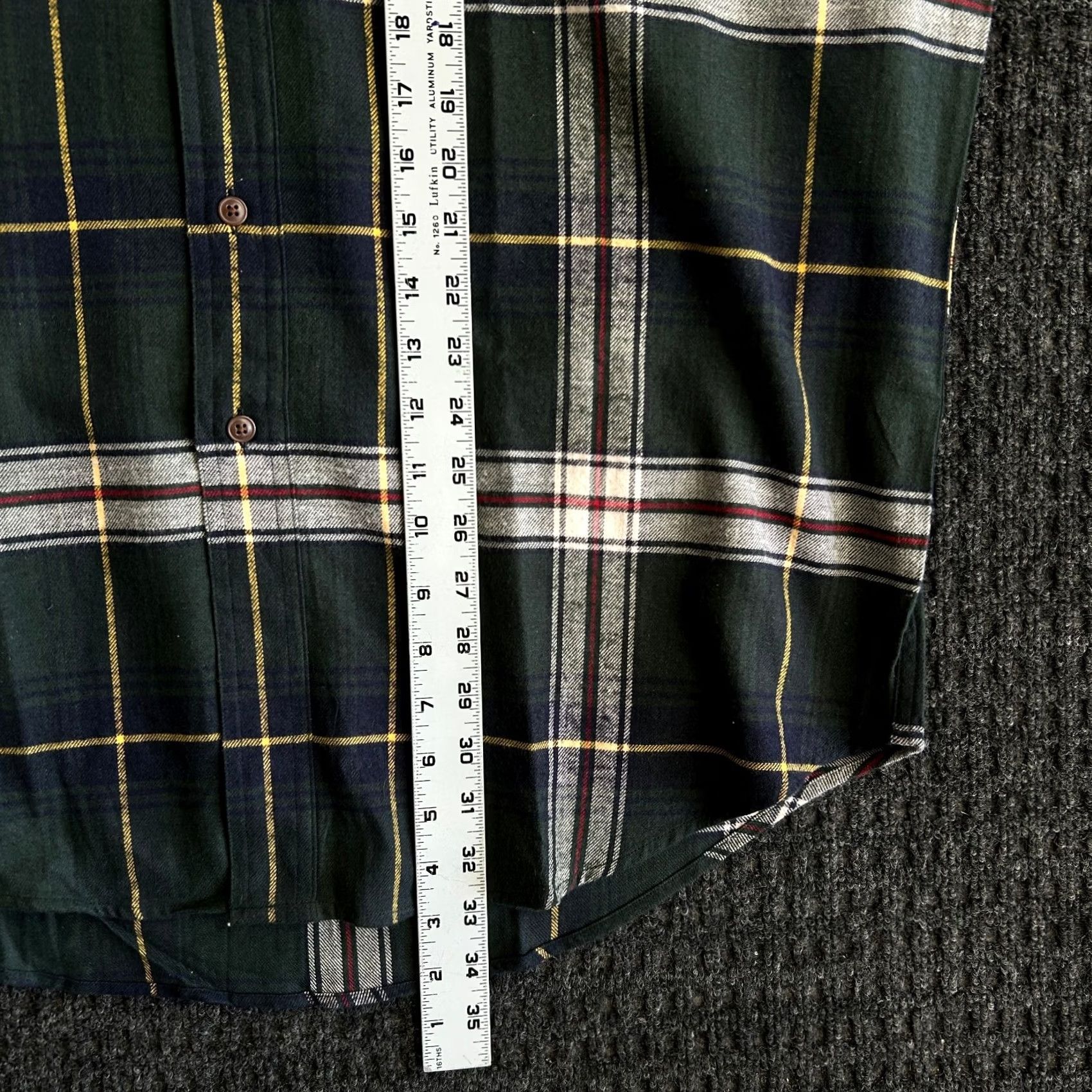 Chaps VINTAGE Chaps Ralph Lauren Flannel Shirt Plaid Button Down L Green NWOT 90s y2k Men Shirt Size US L / EU 52-54 / 3 - 6 Thumbnail