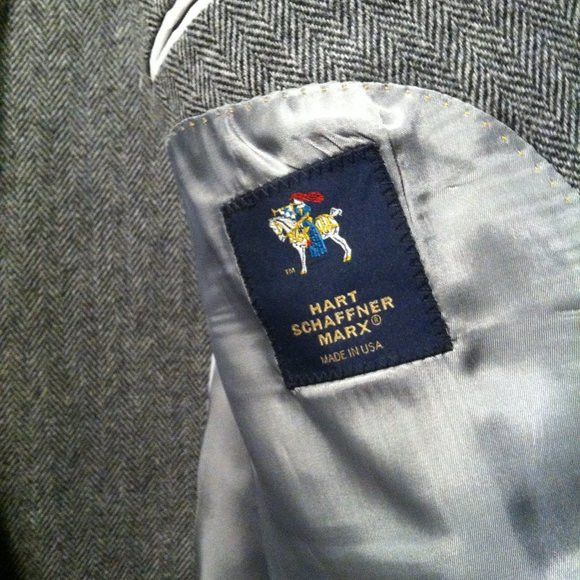Hart Schaffner Marx HART SCHAFFNER MARX MEN'S WOOL SPORT JACKET BLAZER SIZE:46R Size 46R - 5 Thumbnail