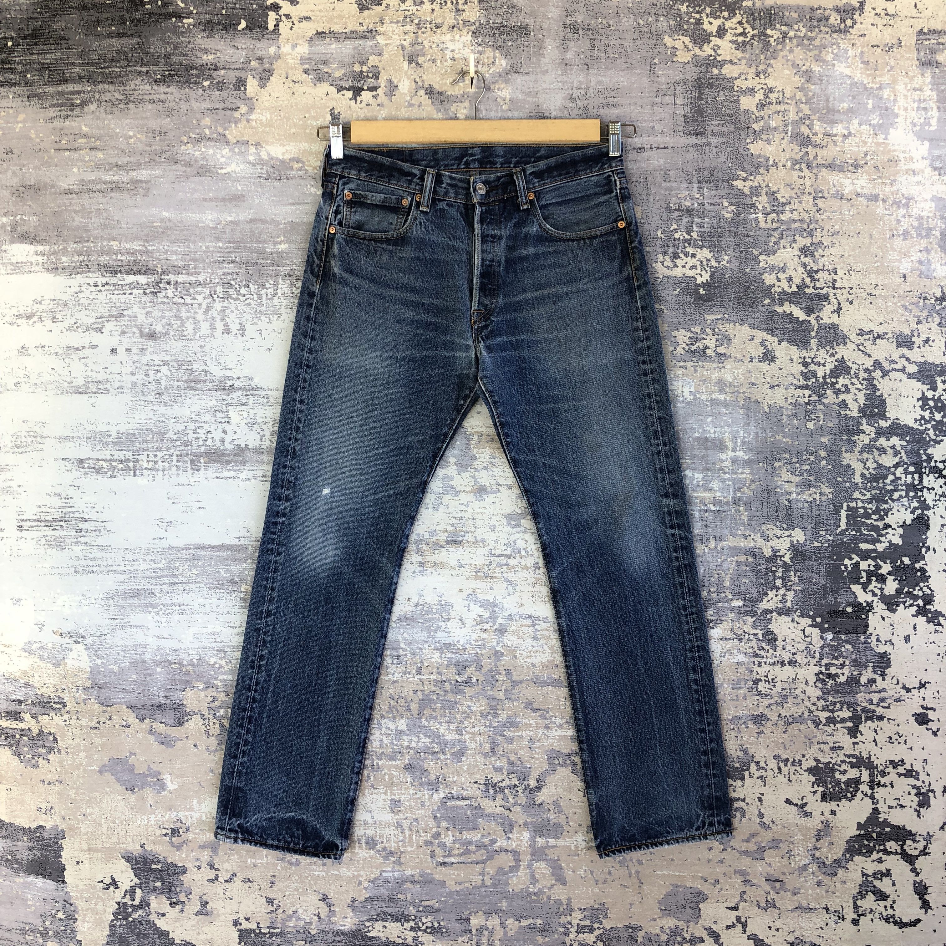 Vintage Y2K Levis 501 Faded Jeans Levi's Distressed Denim