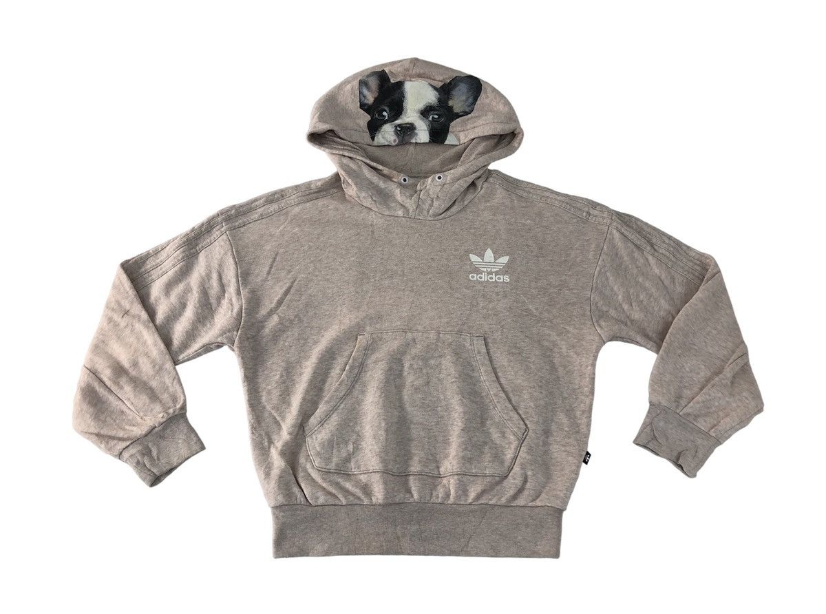 ✨ adidas × Rita Ora Allover Print Hoodie Adidas X Rita Ora Pull Over Hoodies Big Pug Dog Printed