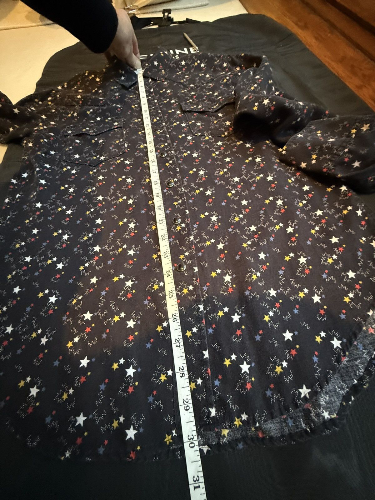 Saint Laurent Paris Saint Laurent star print western black shirt Size US M / EU 48-50 / 2 - 5 Thumbnail