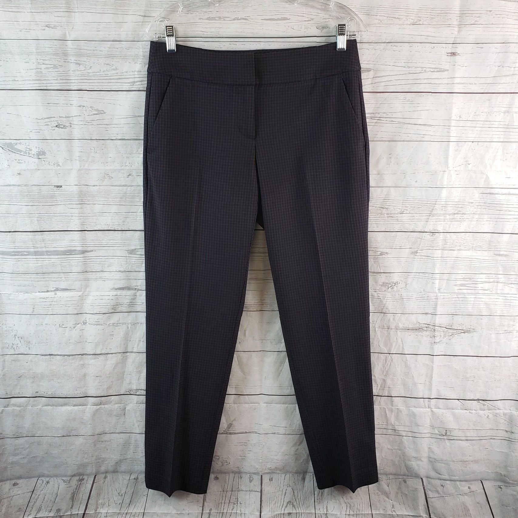 Ann Taylor Ann Taylor LOFT Womens Julie Pants Sz 4 Blue Brown Mid Rise Size 27" / US 4 / IT 40 - 2 Thumbnail