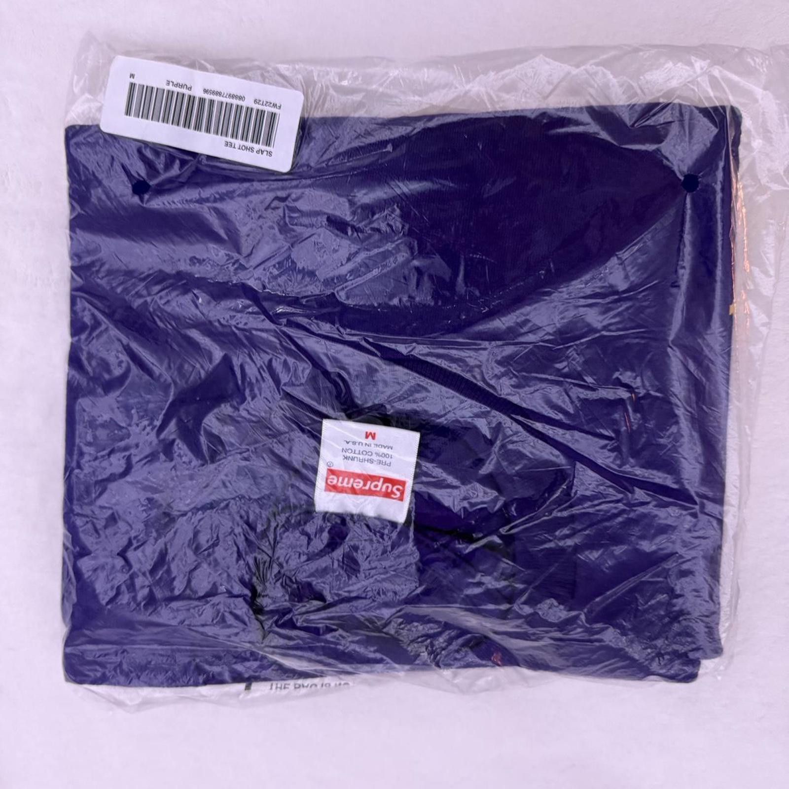 Supreme 2022 Supreme Slap Shot Tee 'Purple' Size US M / EU 48-50 / 2 - 4 Thumbnail