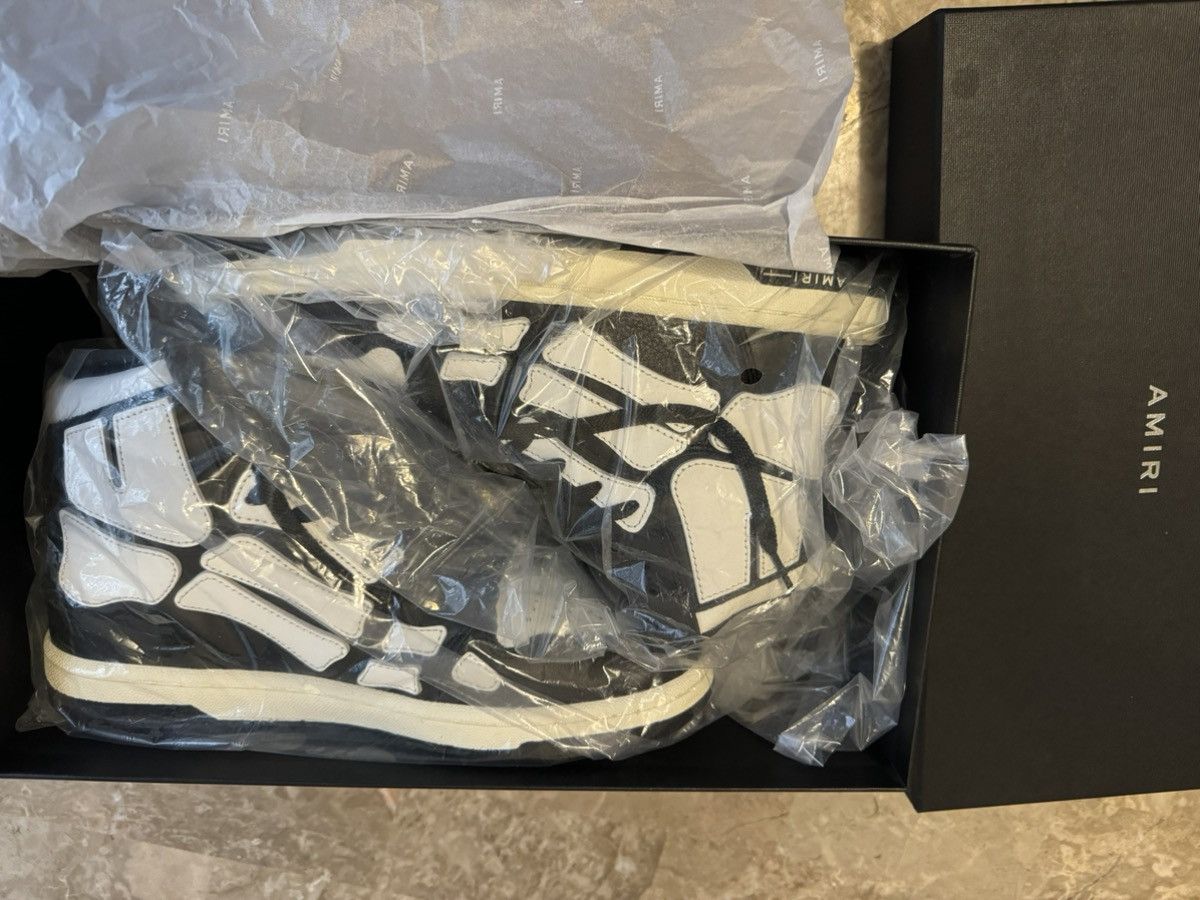 Amiri Amiri - Skeleton high-top leather sneakers Size US 9 / EU 42 - 7 Thumbnail