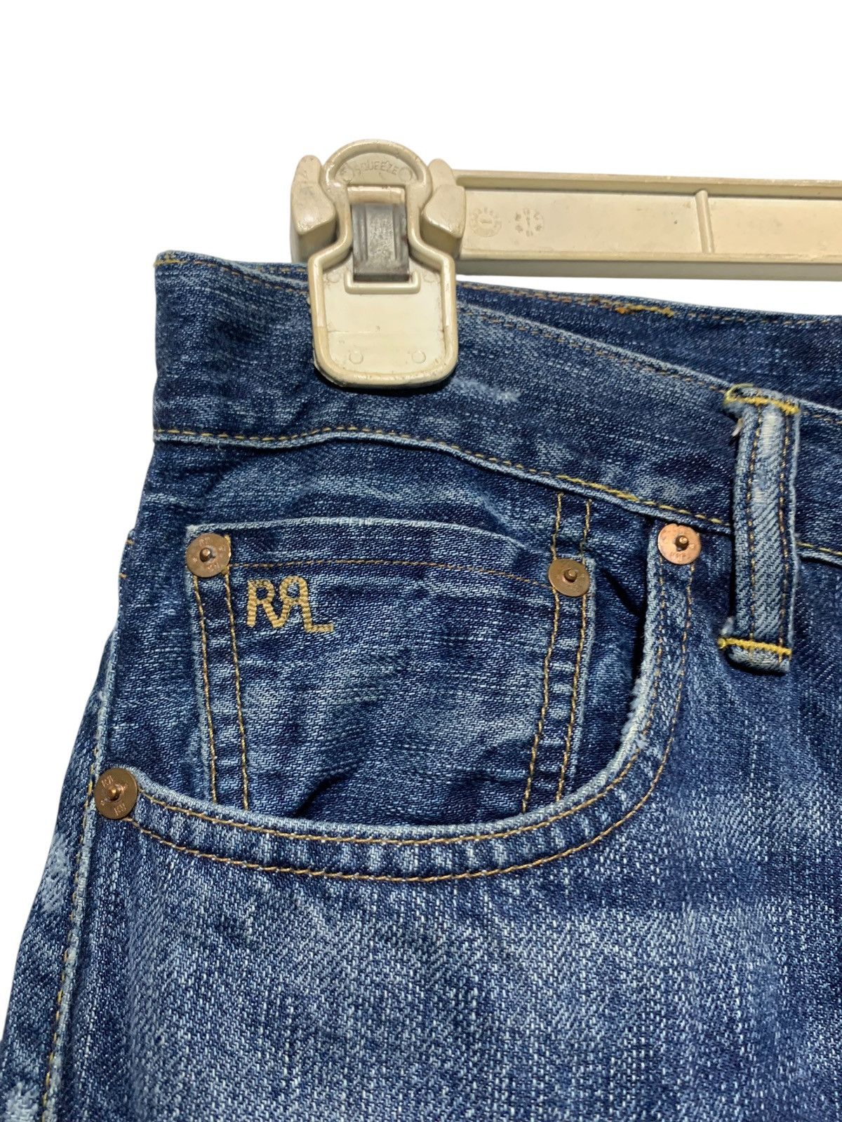 RRL Ralph Lauren RRL distressed raw hem selvedge jeans Size US 28 / EU 44 - 5 Thumbnail