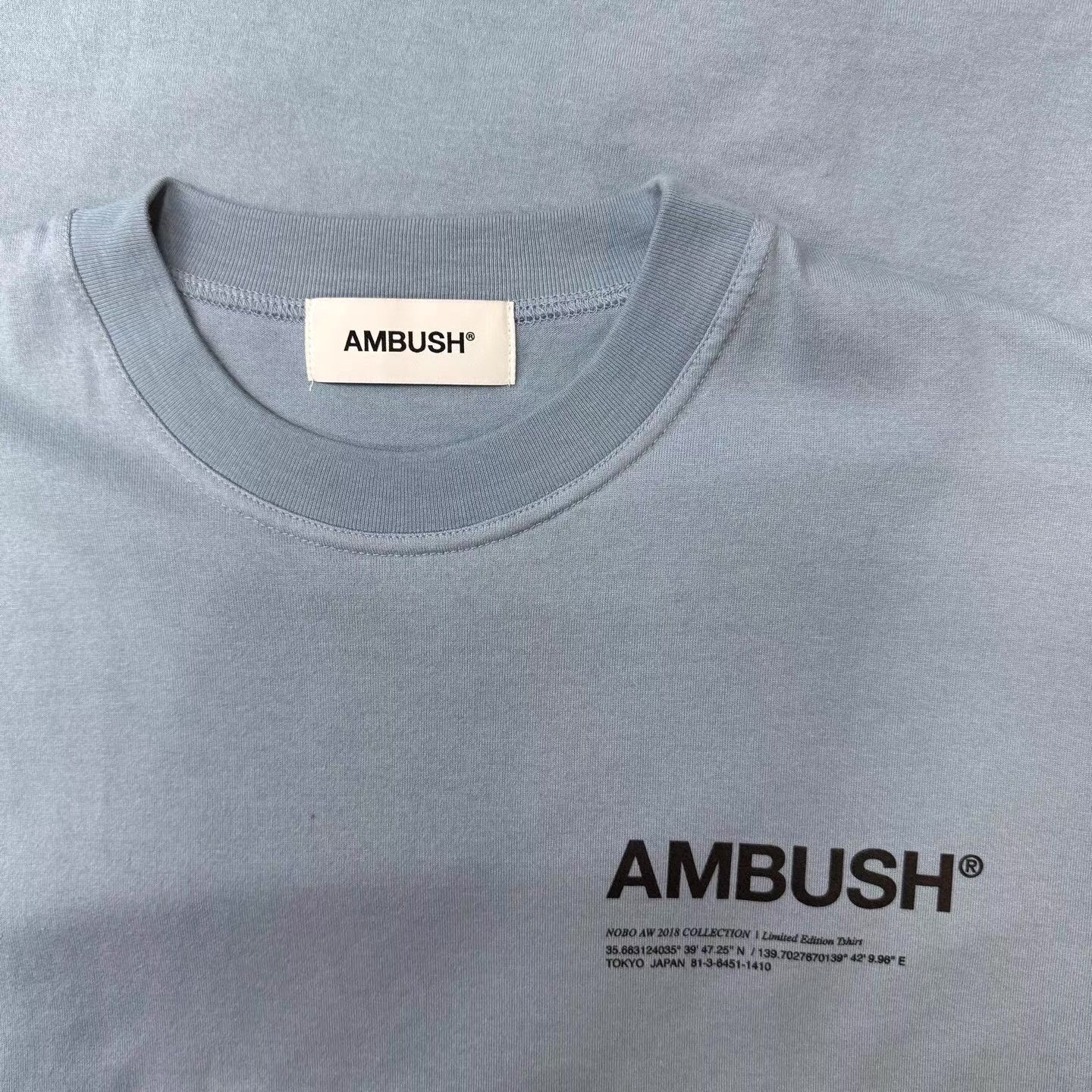 Ambush Design AMBUSH Haze Blue Basic Tee (Made in Japan) Q10 Size US L / EU 52-54 / 3 - 4 Thumbnail