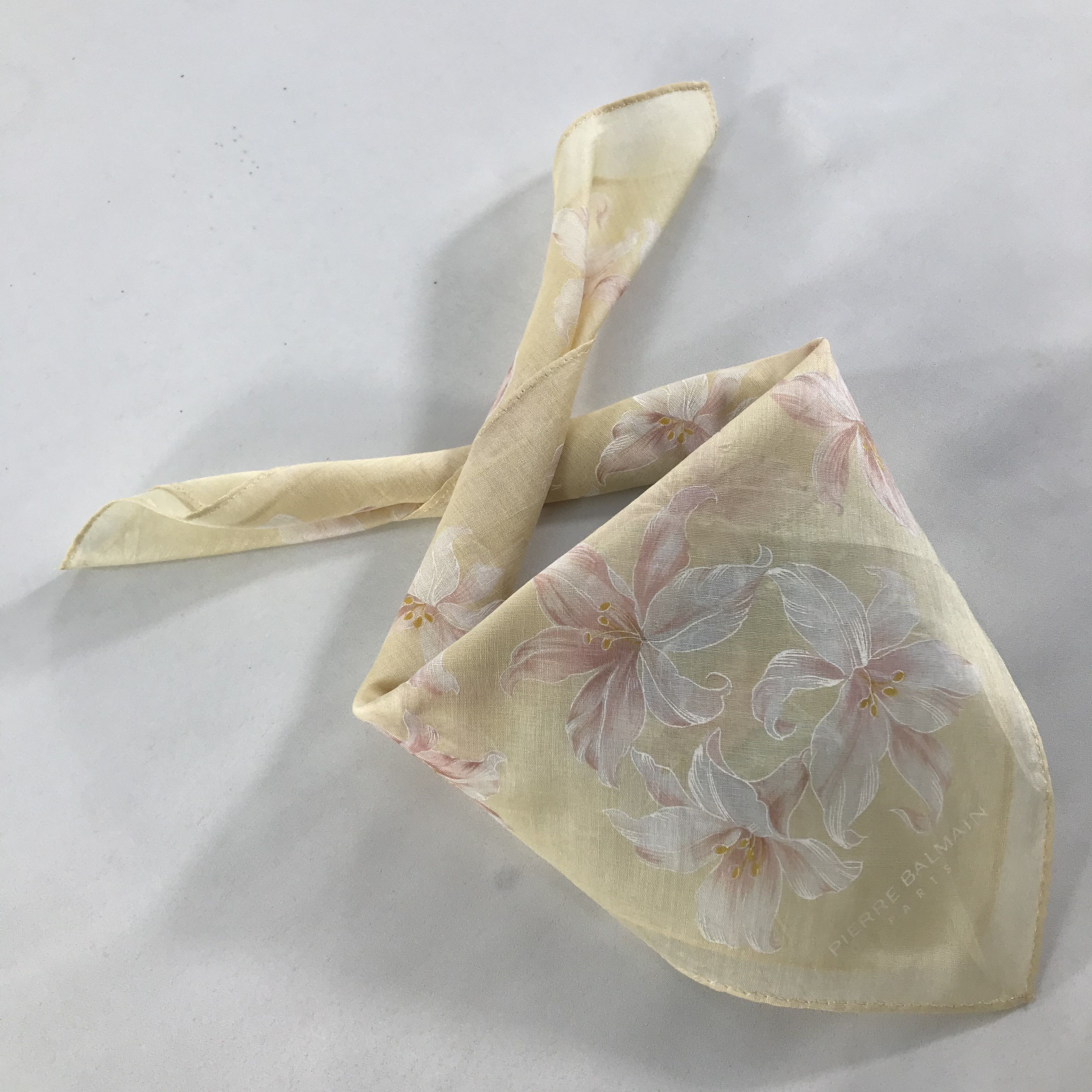 Pierre Balmain × Vintage Pierre Balmain Bandana / Handkerchief / Neckerchief - S1454 Size ONE SIZE - 4 Thumbnail