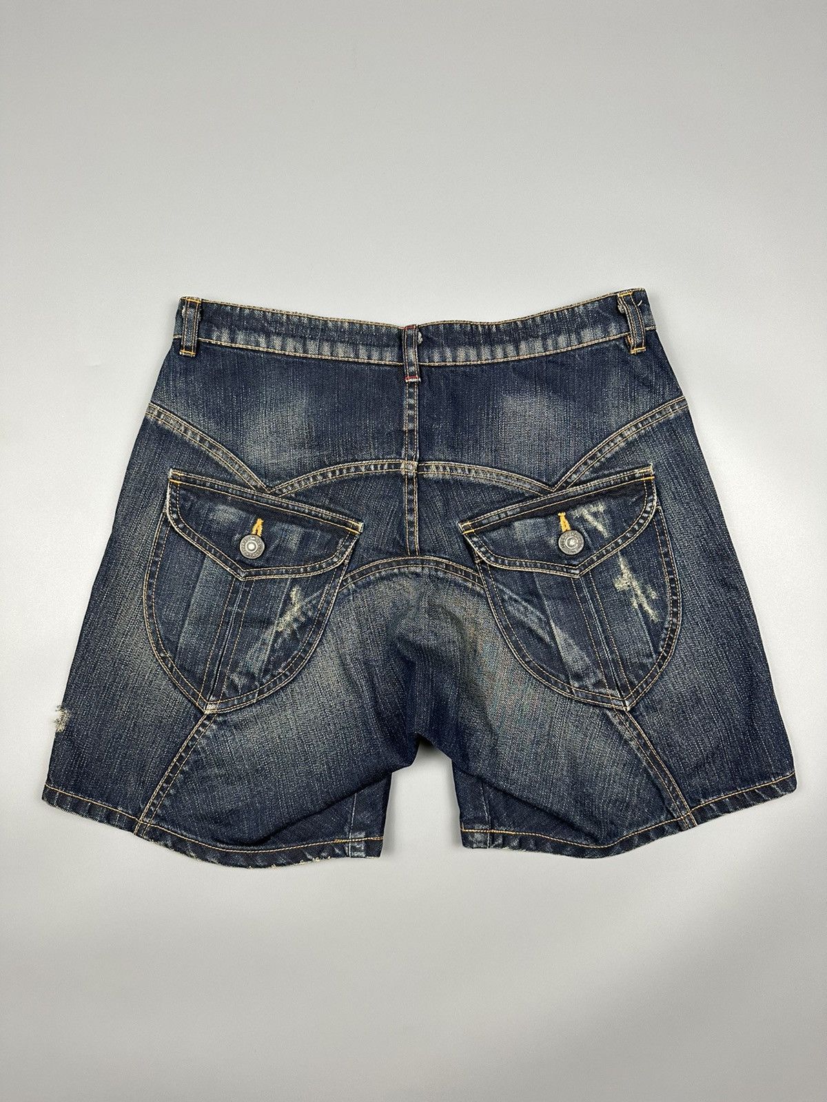 Issey Miyake Distressed Sunao Kuwahara Issey Miyake Short Denim Size US 30 / EU 46 - 2 Thumbnail