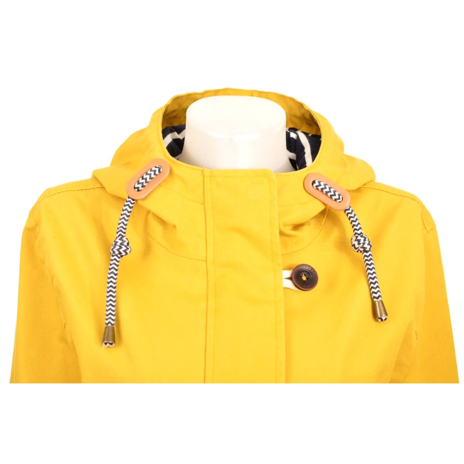 Vintage Joules Rain Coat Coast Waterproof Jacket Women UK 14 Yellow Rain Coat Waterproof Coat Size XL / US 12-14 / IT 48-50 - 2 Thumbnail