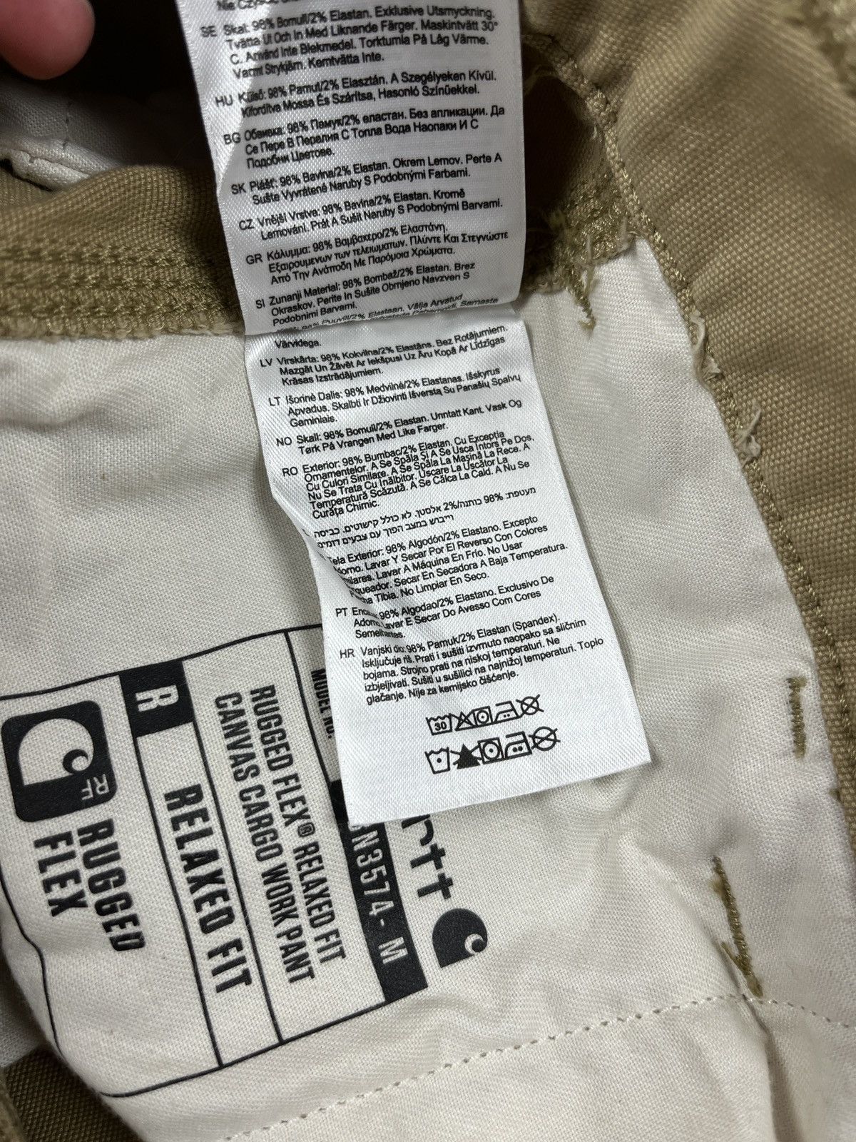 Carhartt Carhartt Canvas Cargo Work Pants Size US 34 / EU 50 - 9 Thumbnail