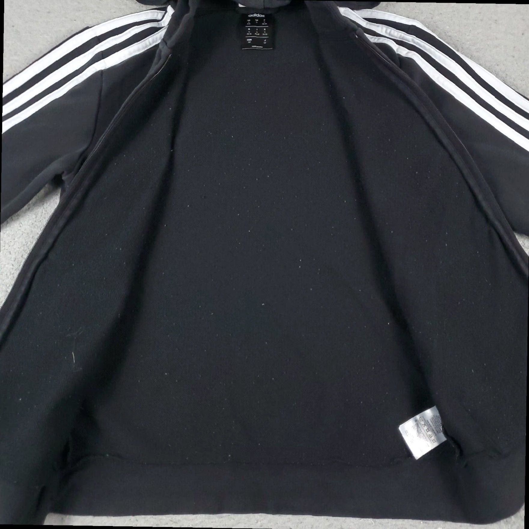 Adidas Adidas Womens Small Black Full Zip Up Hoodie Sweatshirt Ladies Size S / US 4 / IT 40 - 5 Thumbnail