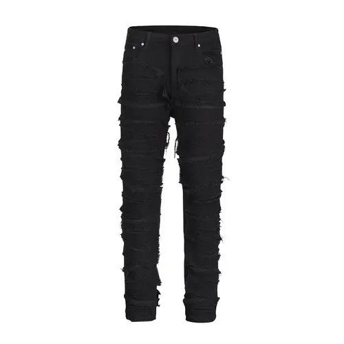 VIBE punk ripped damaged jeans