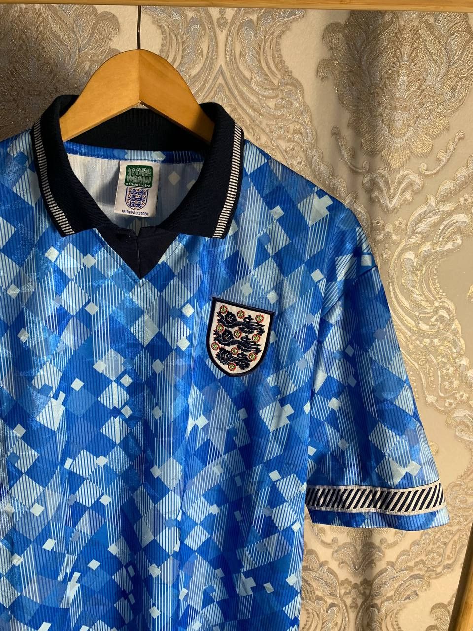 Vintage Very Rare Umbro England Retro Soccer Jersey Manchester Size US XL / EU 56 / 4 - 2 Thumbnail