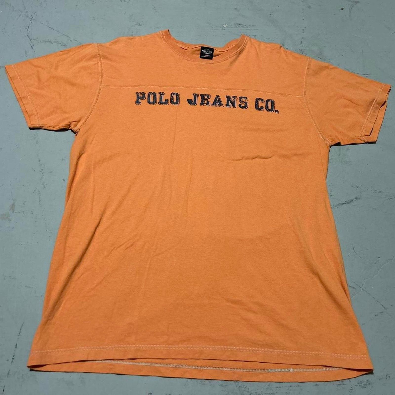 Polo Ralph Lauren **Vintage Polo Ralph Lauren Orange T-Shirt - Front and Back Size US L / EU 52-54 / 3 - 1 Thumbnail
