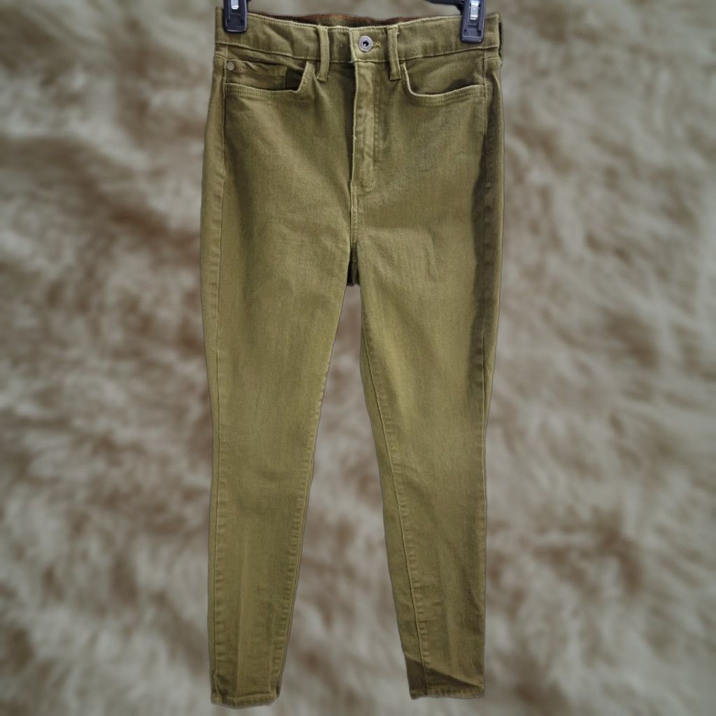 Eddie Bauer Womens Eddie Bauer Skinny Jeans High Rise Olive Green 4 Adult Womens XS? Size 27" / US 4 / IT 40 - 1 Thumbnail