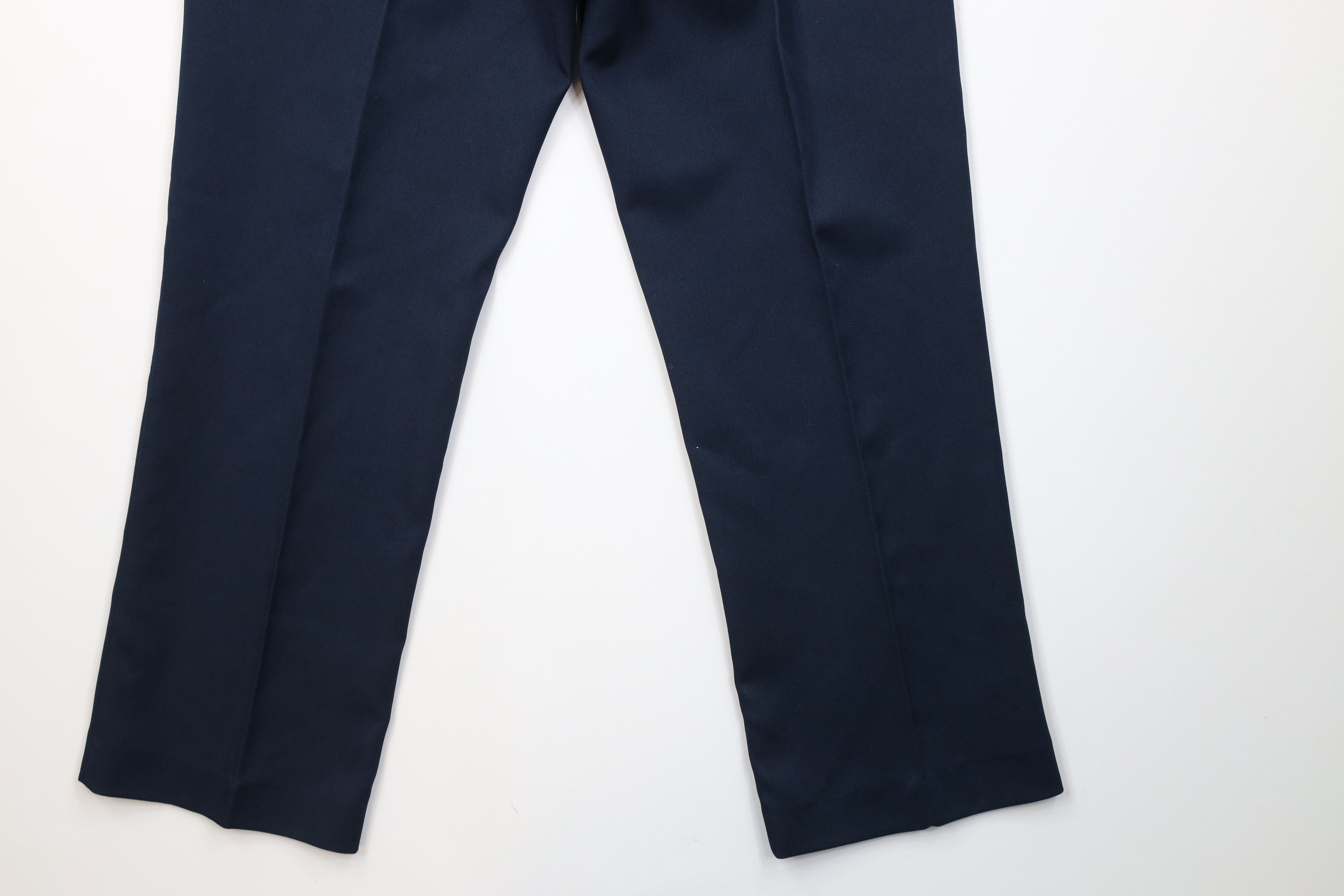 Vintage Vintage 70s Streetwear Flared Wide Leg Chino Pants Blue USA Size US 34 / EU 50 - 12 Thumbnail