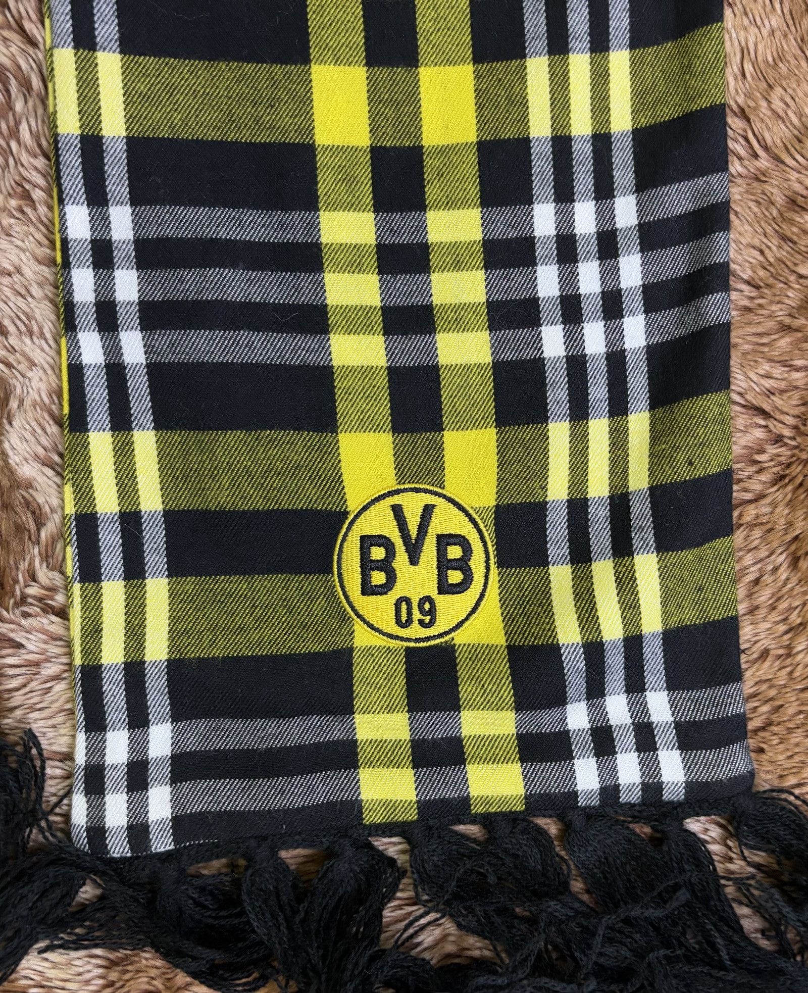 Other Borussia Dortmund Checkered Scarf Size ONE SIZE - 6 Thumbnail