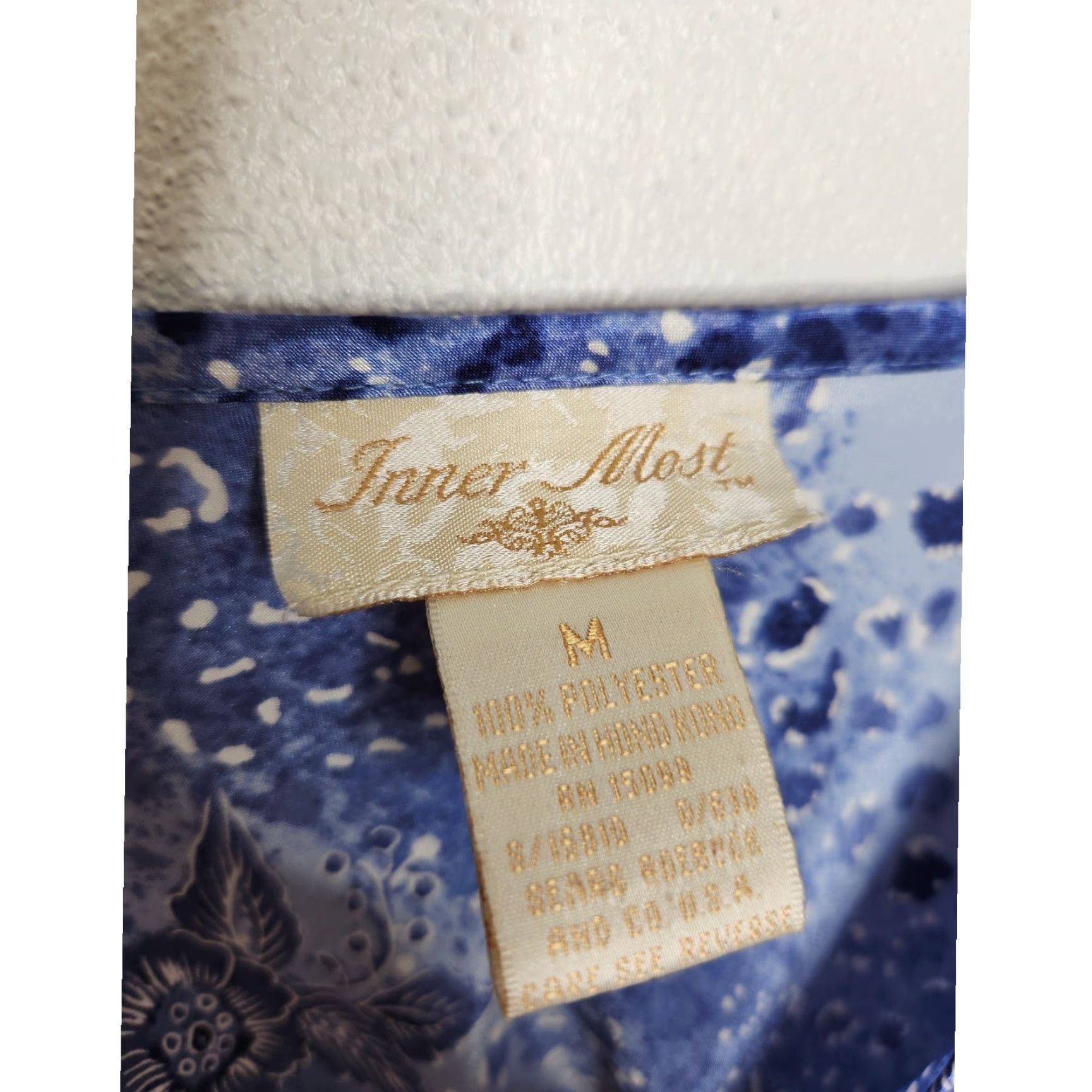 Vintage VINTAGE Slip Dress Dress, Midi, Blue, Inner Most, M, Women, Style: Slip Dress, Floral Ombre Tie Dye, Y2K, Fairy Whimsy Art, 90s Inspired Size M / US 6-8 / IT 42-44 - 6 Thumbnail