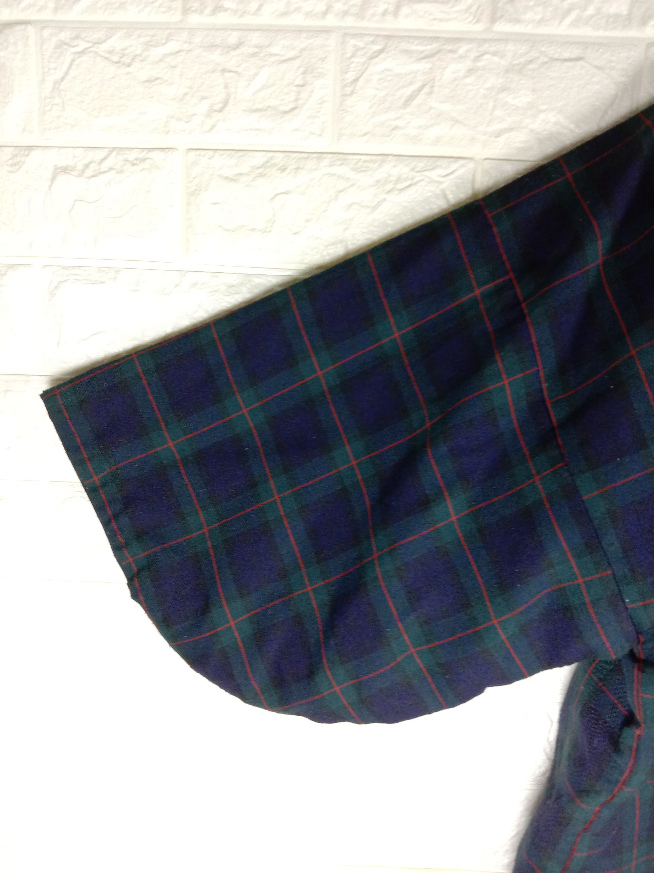 Japanese Brand Vintage Japanese Plaid Hanten Noragi Style Kimono Cardigan Size US XL / EU 56 / 4 - 2 Thumbnail