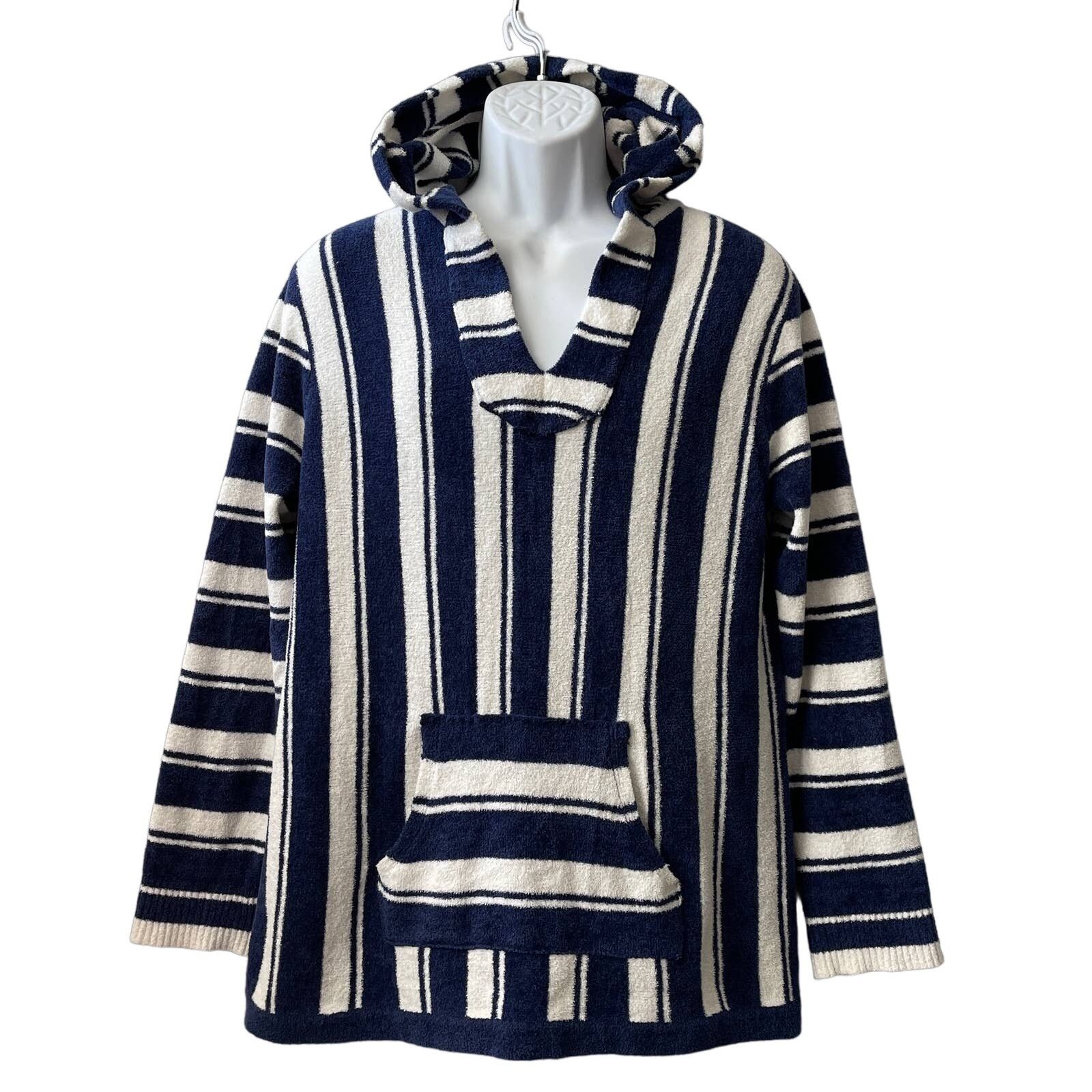 Faherty Faherty Brand Striped Sweater Knit Terry Baja Hoodie Size M Size M / US 6-8 / IT 42-44 - 1 Thumbnail