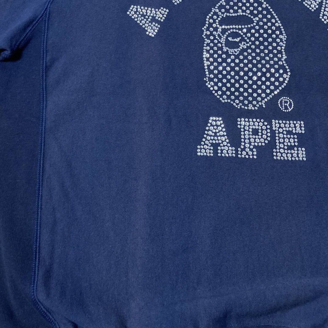 Bape × Nigo × Swarovski BAPE × Swarovski College Logo Sweat shirt APE NIGO Size US M / EU 48-50 / 2 - 6 Thumbnail