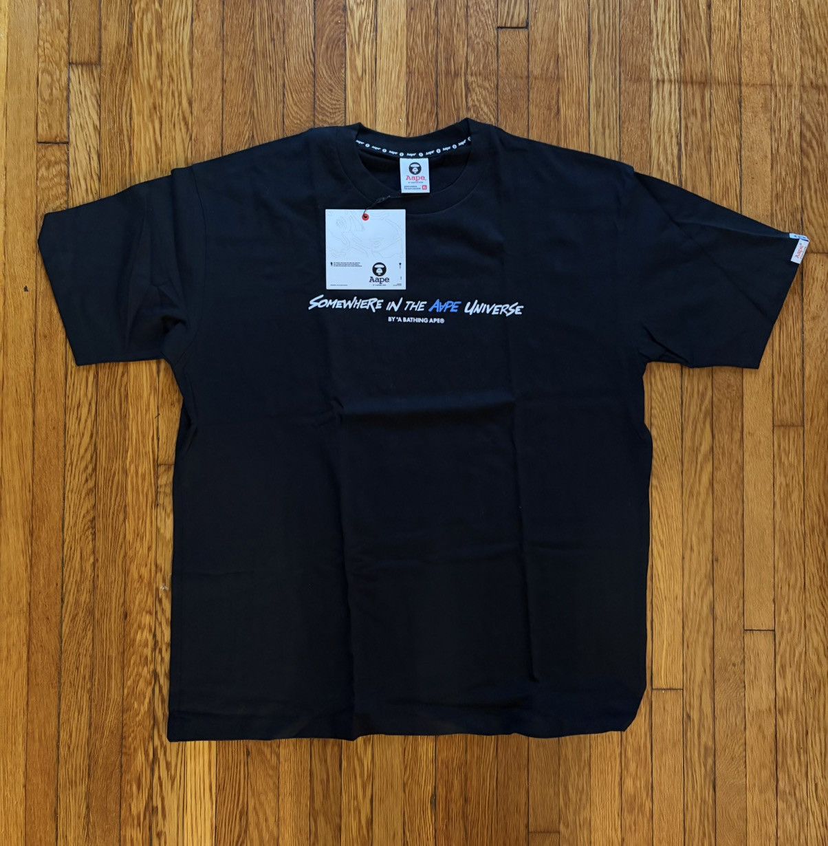 Aape Somewhere in the AAPE Universe Tee Size US XL / EU 56 / 4 - 1 Thumbnail