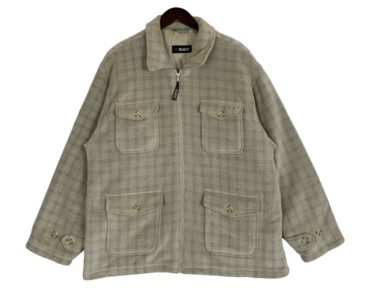 Japanese Brand Vintage Off Shore Polartech Windproof Outdoor Fleece Jacket Size US L / EU 52-54 / 3 - 1 Thumbnail