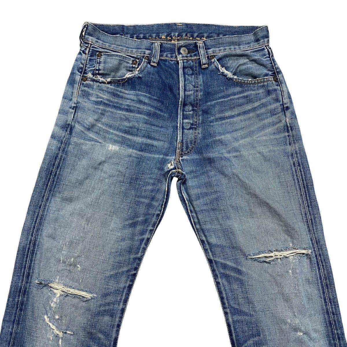 Levi's Vintage Y2K Levis 501 Big E Hidden Rivets Selvedge Jeans Size US 31 - 3 Thumbnail