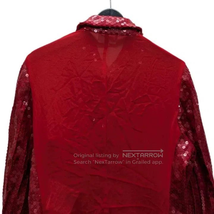 Comme des Garcons Comme Des Garcons Red Sequined Shirt Size S / US 4 / IT 40 - 6 Thumbnail