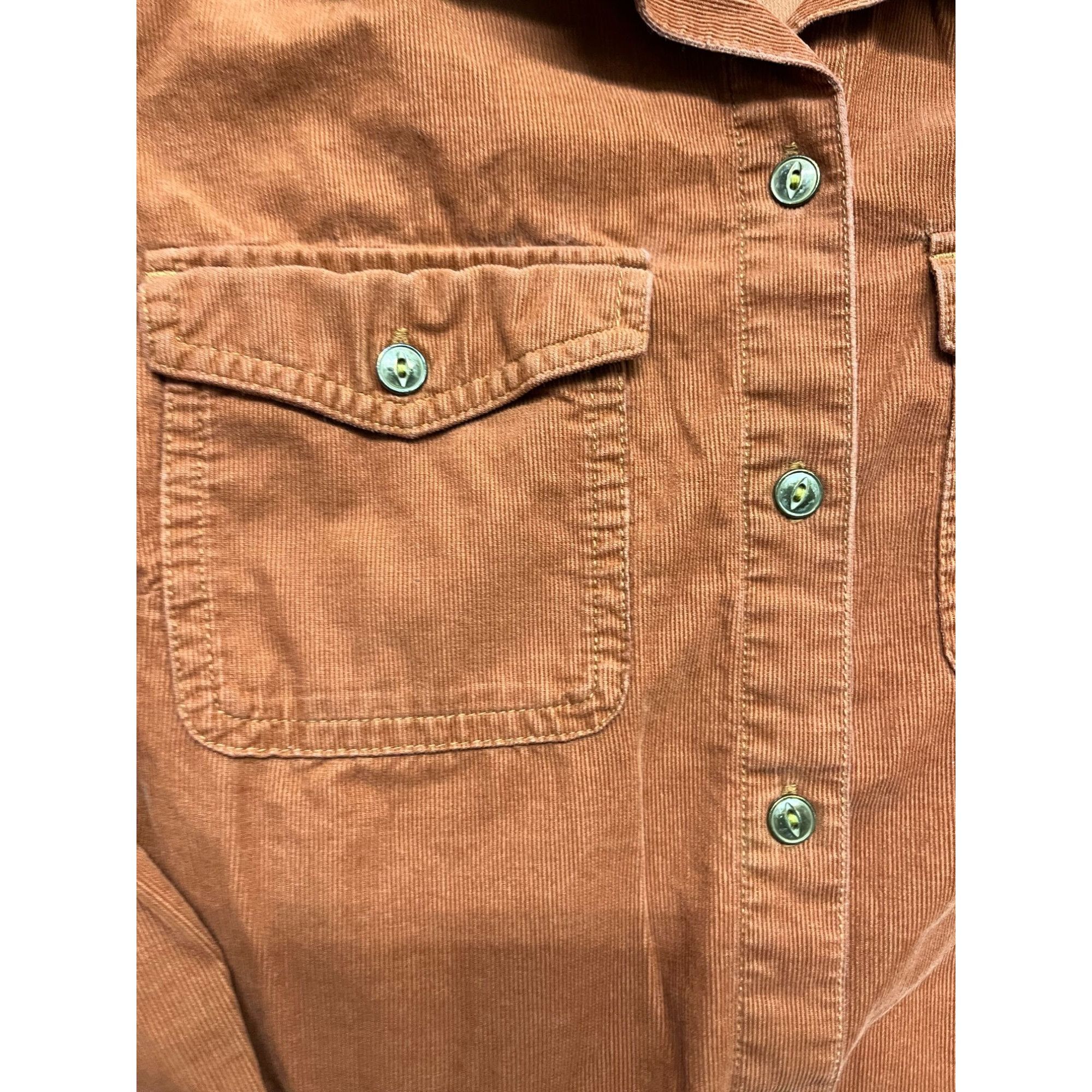 Patagonia Patagonia Women's Size 0 Brown Earth Organic Cotton Button F Size XS / US 0-2 / IT 36-38 - 2 Thumbnail