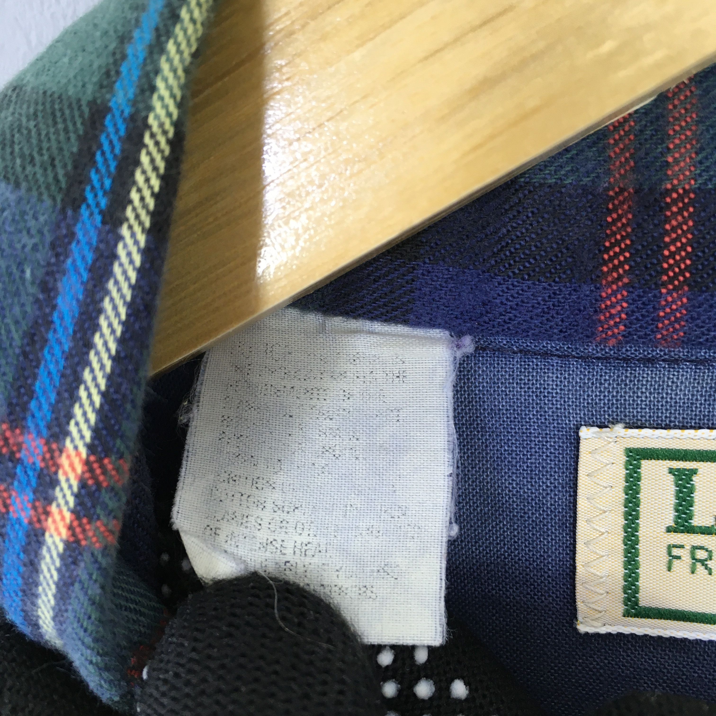 Flannel Vintage 90s LL Bean Lined Canvas Checkered Flannel Shirt M Size US M / EU 48-50 / 2 - 6 Thumbnail