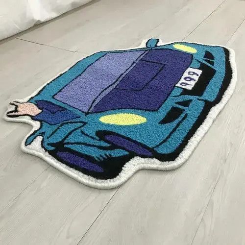 Carhartt × Handmade 3D Handmade Car Shape Soft Rug Size ONE SIZE - 2 Thumbnail