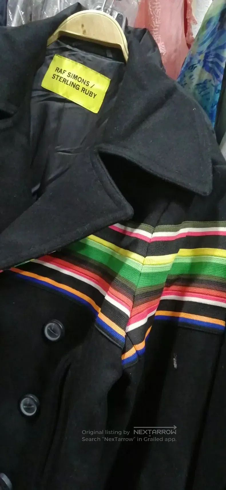 Raf Simons Raf Simons A rainbow wool tweed short coat Size US M / EU 48-50 / 2 - 6 Thumbnail