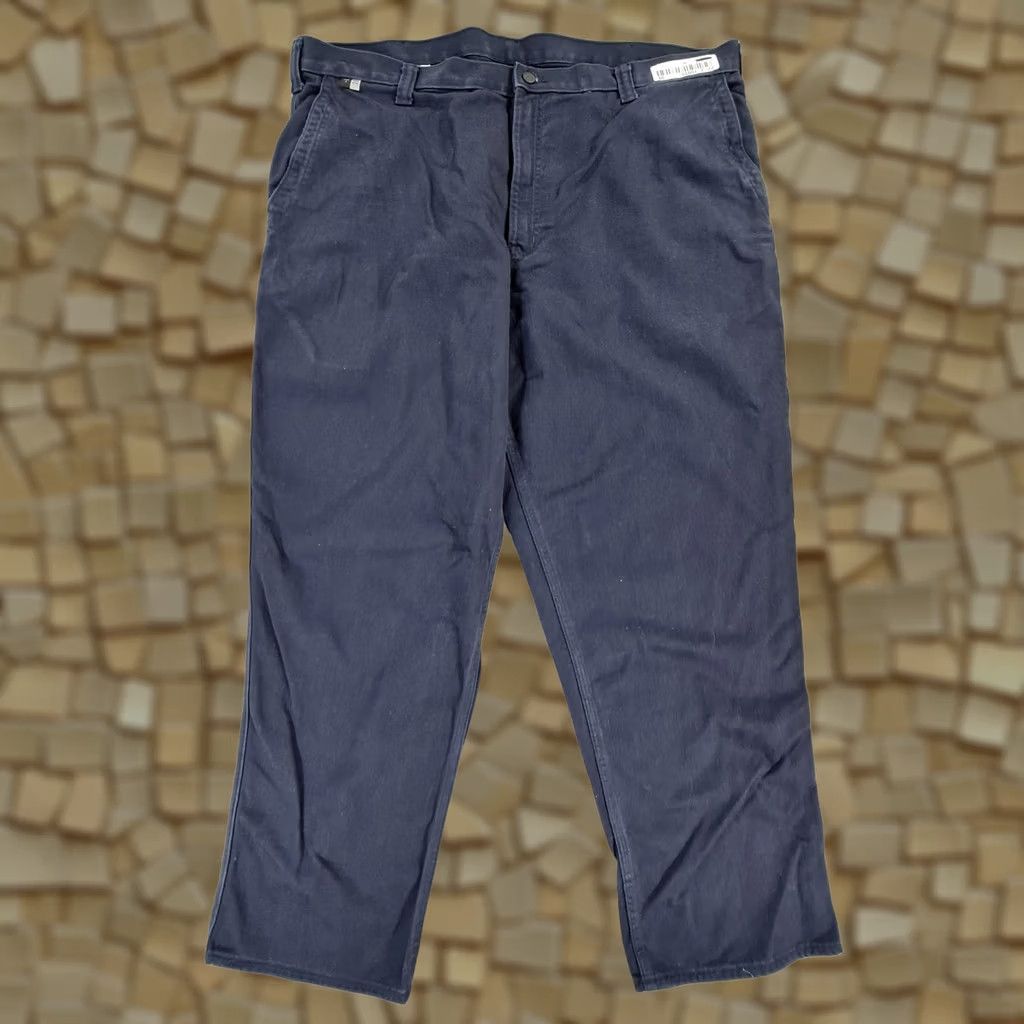 Carhartt VINTAGE Carhartt Mens Trousers Navy Blue W42 L32 Flame Resistant CAT 2 Work Pants 371-20 Size US 42 / EU 58 - 1 Thumbnail