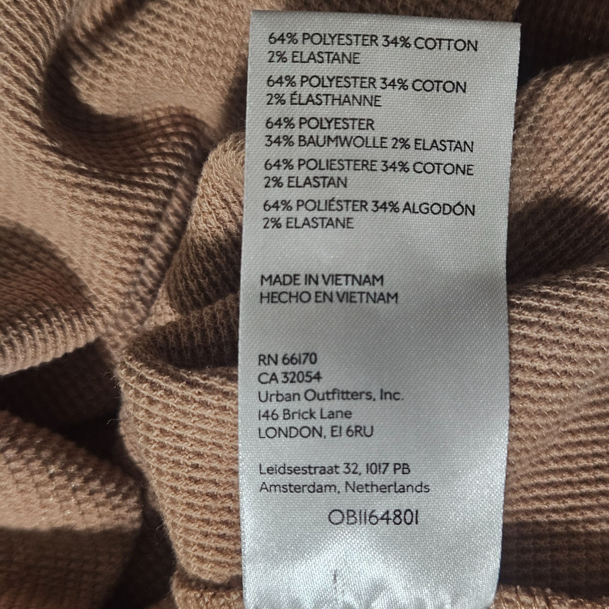 Other FP Women Asymmetrical Off Shoulder Casual Top XS Beige Waffl Size XS / US 0-2 / IT 36-38 - 8 Thumbnail