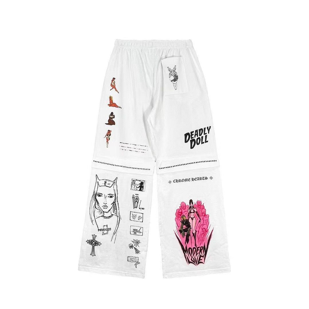 Chrome Hearts Chrome Hearts Deadly Doll Comic Sweatpants Size 25" / US 0 / IT 36 - 2 Thumbnail