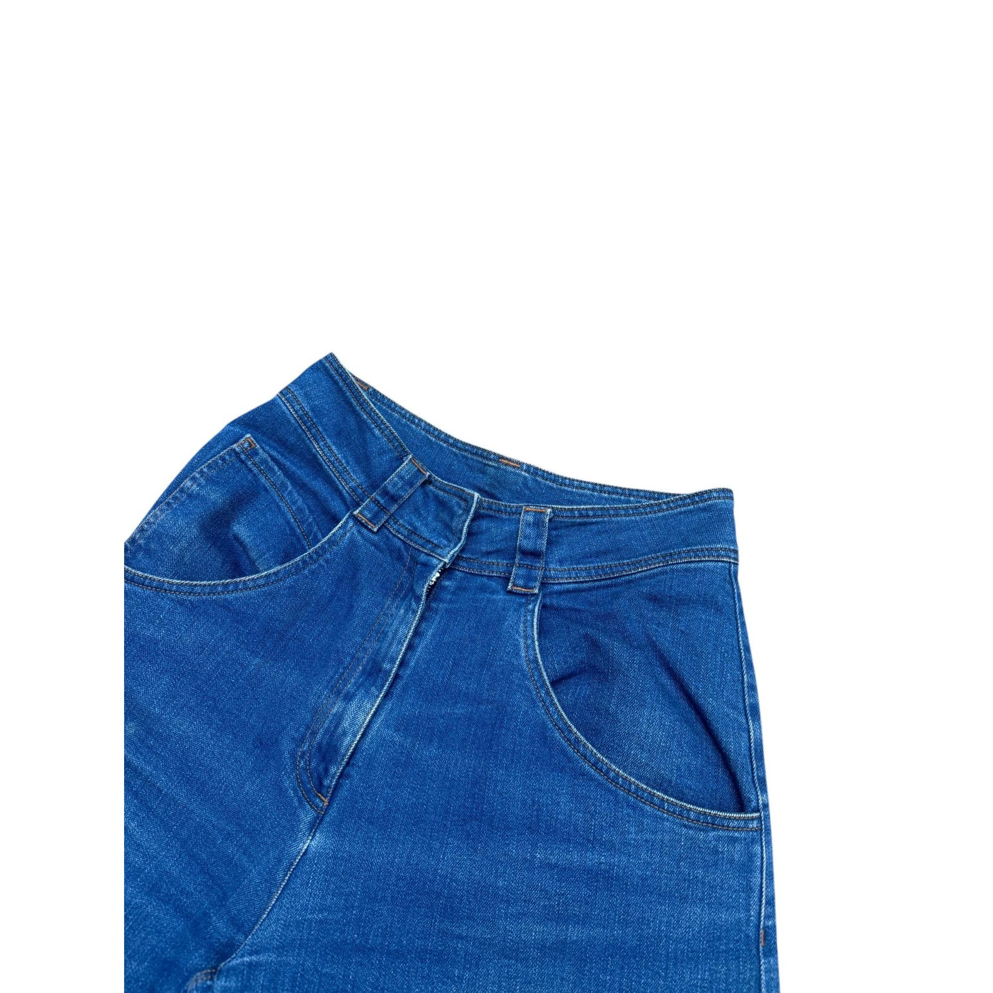Maison Margiela Blue High Waist Denim Pants Size 27" / US 4 / IT 40 - 2 Thumbnail