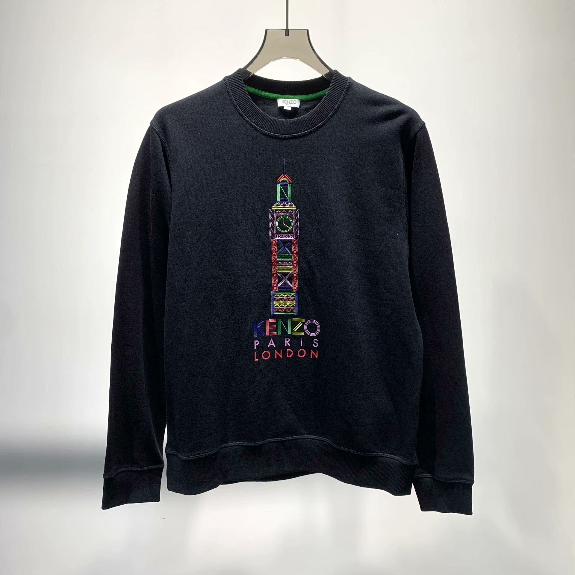 Kenzo Kenzo Embroidered Black Hoodie S Men Size US S / EU 44-46 / 1 - 1 Thumbnail