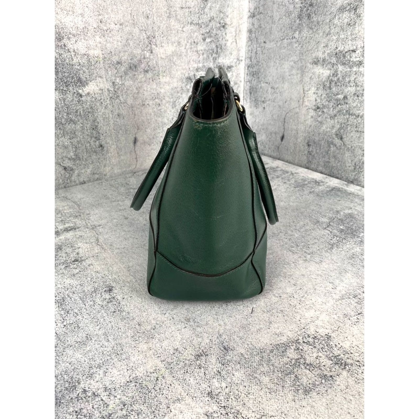 Vintage kate spade new york Handbag Green Double Handles Outdoor Tote Bag Women Kate Spade New York Green Tote Bag with Zipper Adjustable Strap Size ONE SIZE - 5 Thumbnail