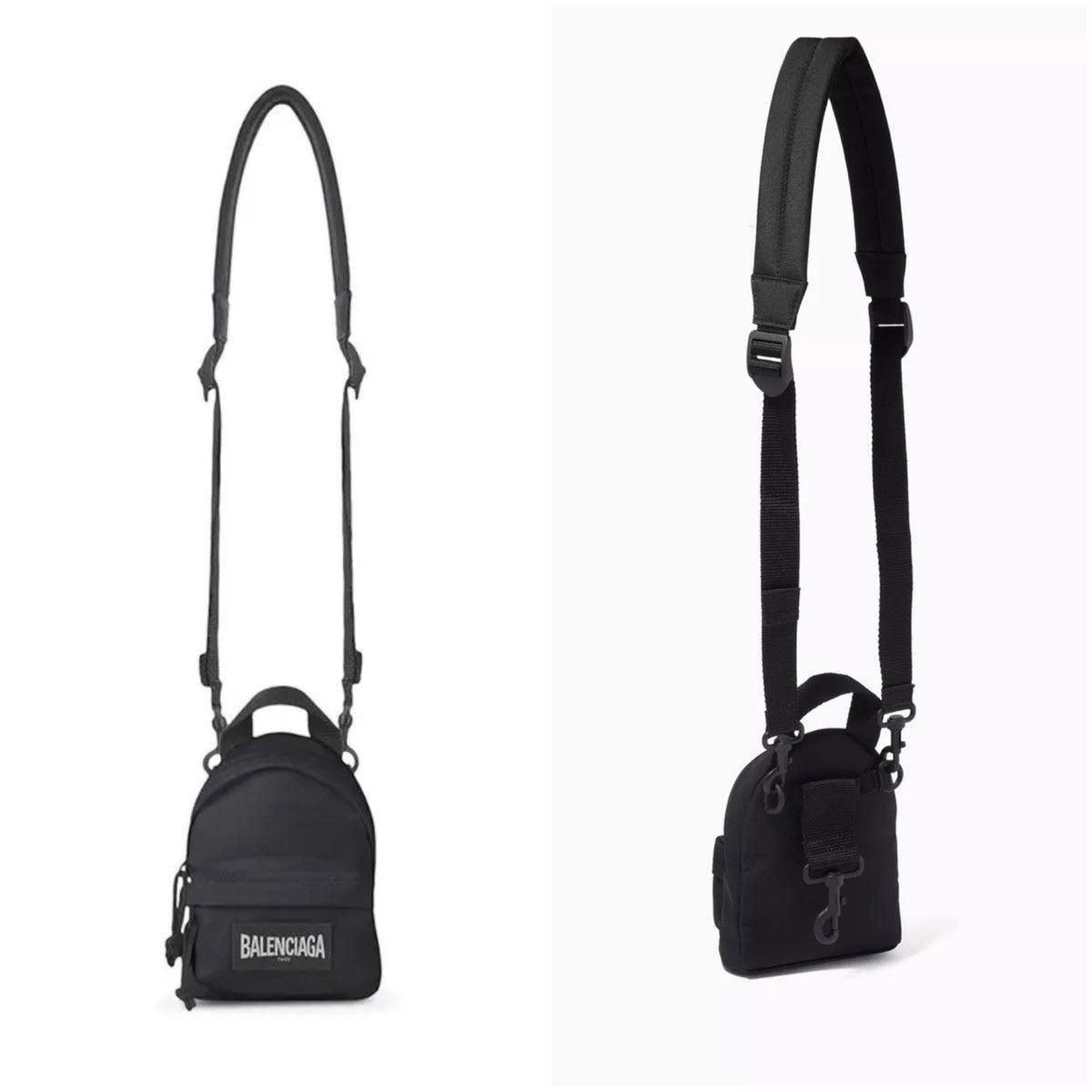 Balenciaga Balenciaga Black Nylon Mini Backpack Bag Size ONE SIZE - 2 Thumbnail
