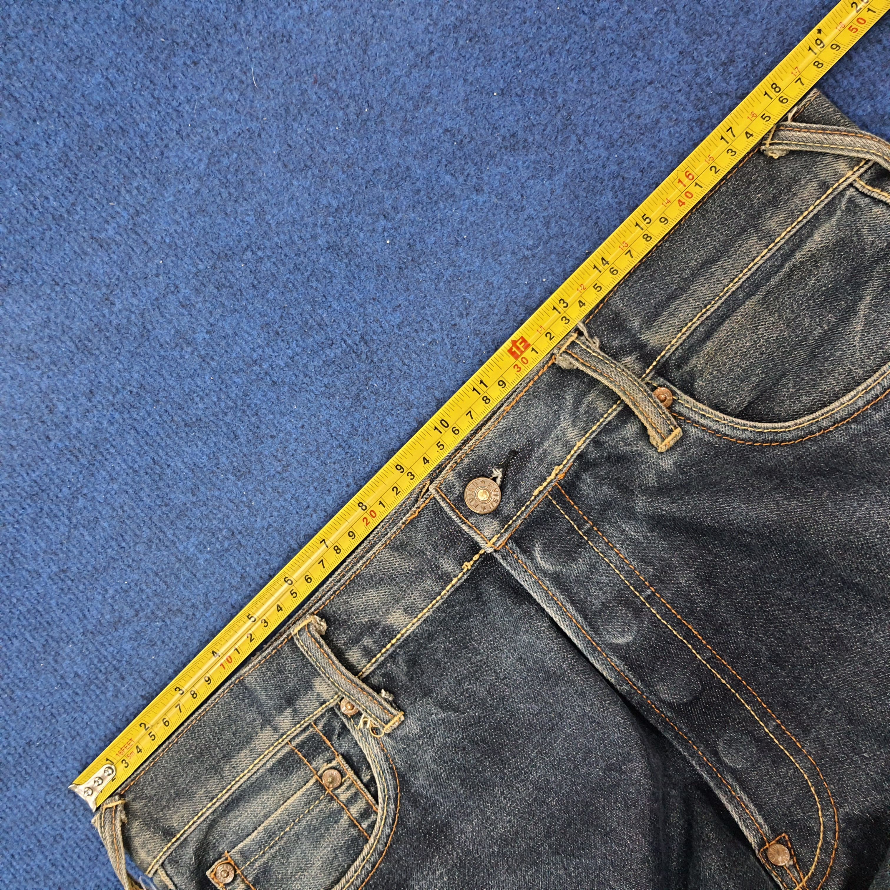 Japanese Brand × Vintage Vintage Evisu Salvadge Japan Custom Daicock Jeans C217N24 Size US 36 / EU 52 - 12 Thumbnail