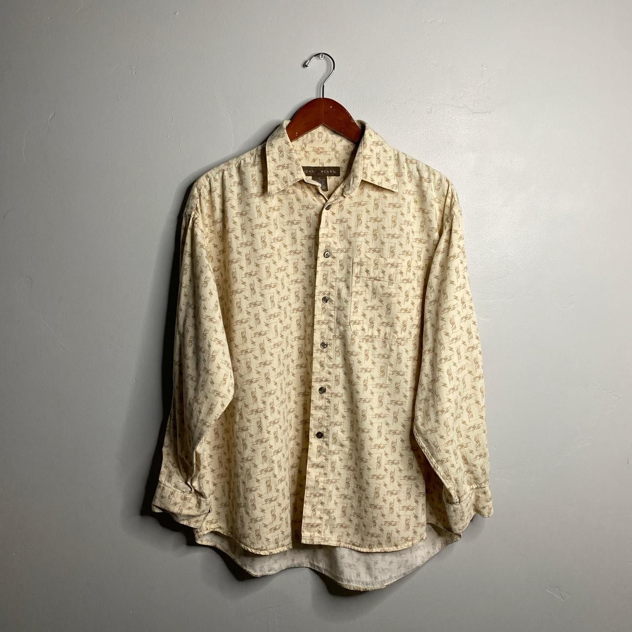 Vintage Y2K vintage cream button up size large Size US L / EU 52-54 / 3 - 1 Thumbnail