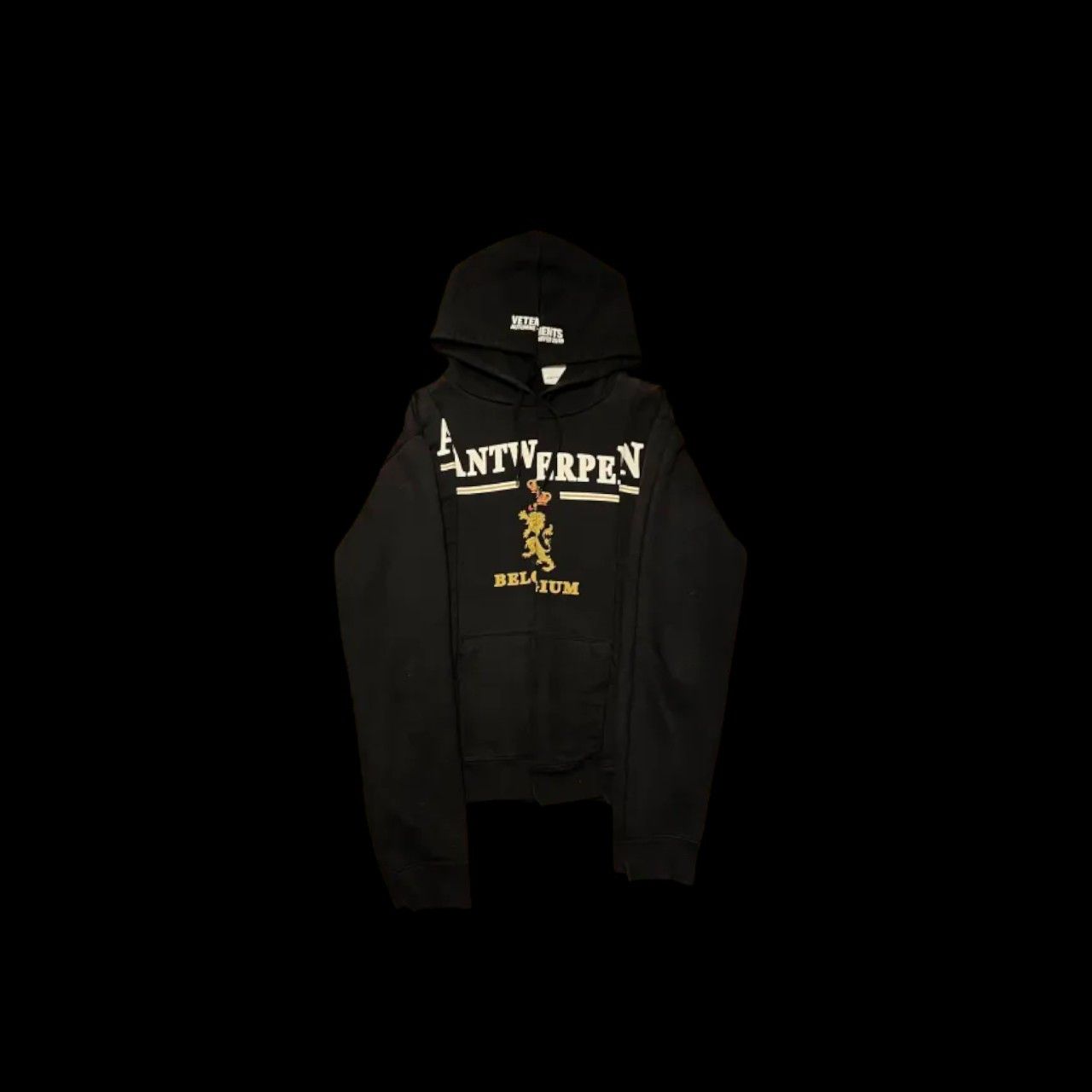 Vetements AW18 Vetements Misplaced Skull Hoodie Black | Grailed