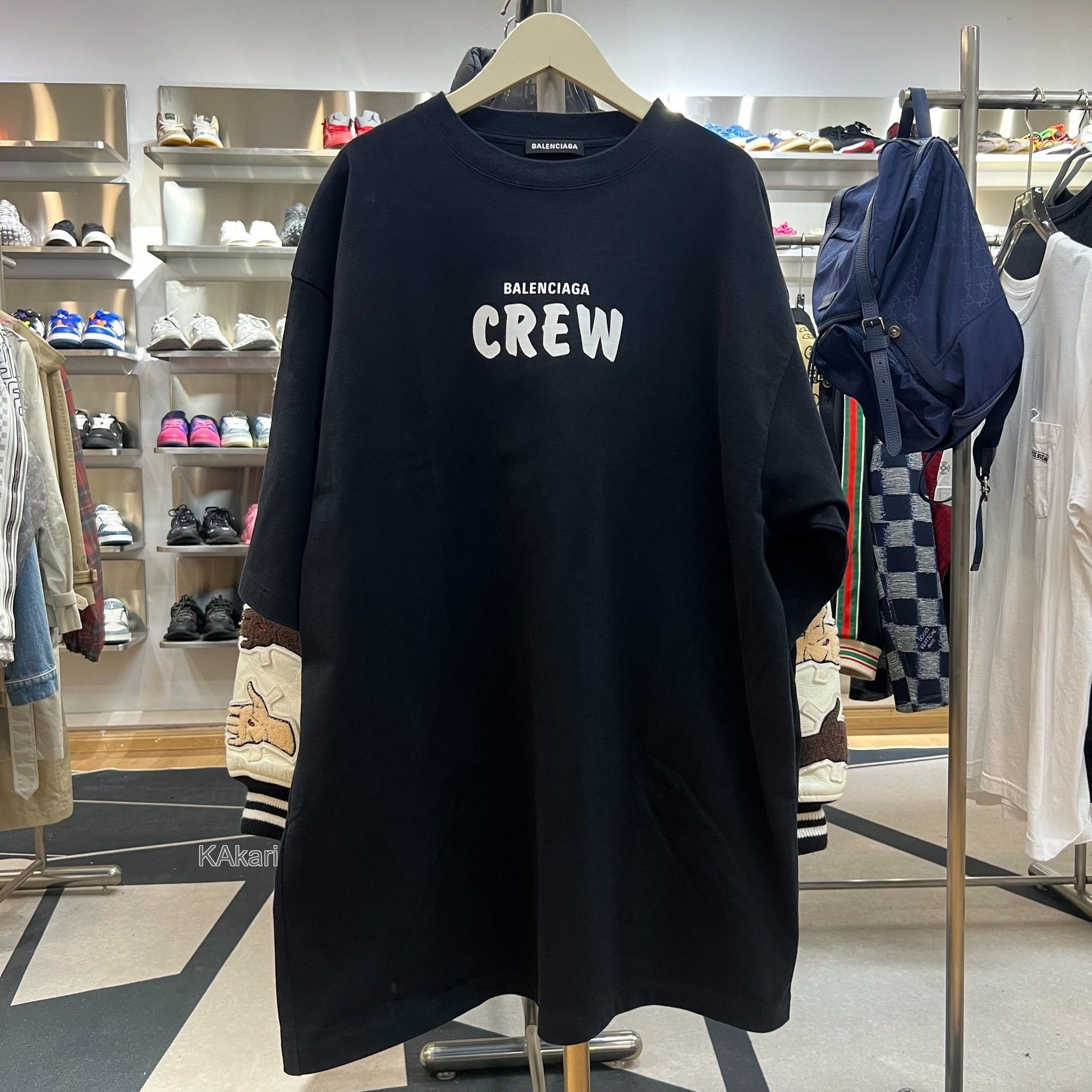 Balenciaga Balenciaga Logo Print Crew Neck T-Shirt Size US L / EU 52-54 / 3 - 1 Thumbnail