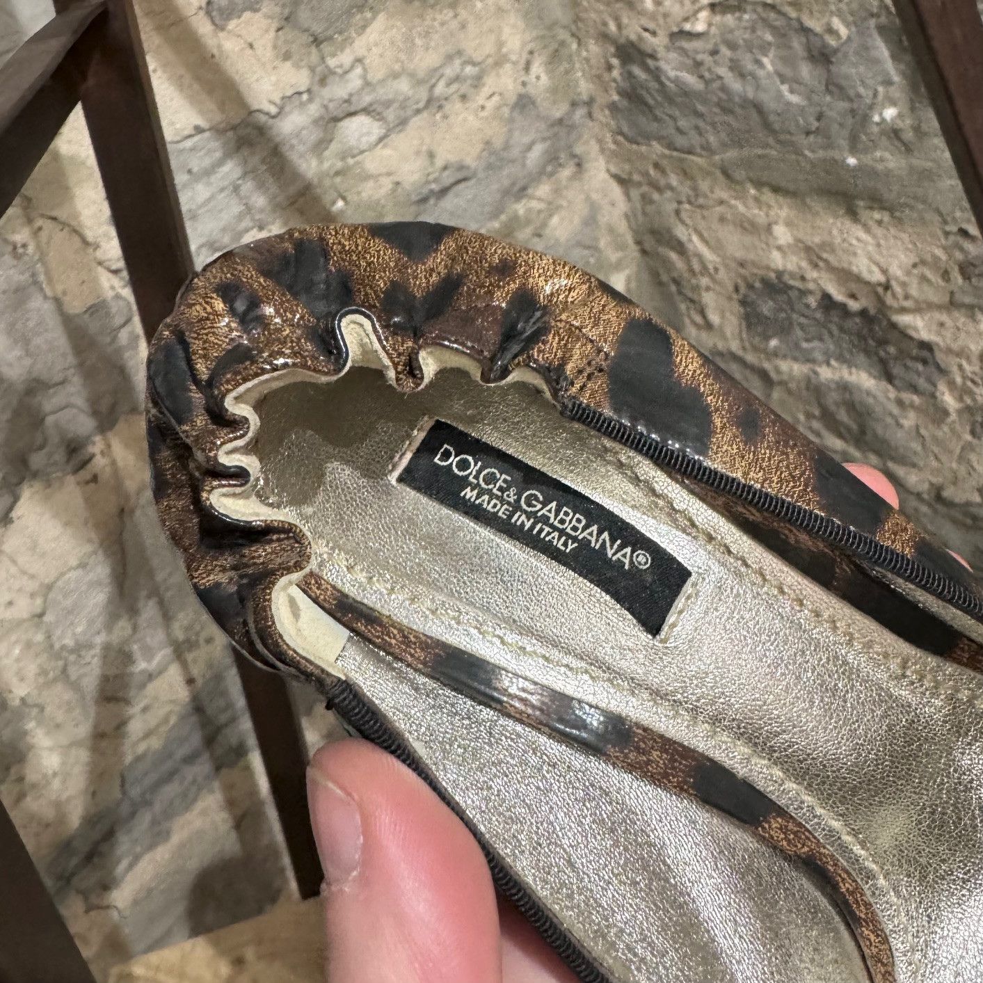 Dolce & Gabbana Dolce & Gabbana Leopard Patent Elastic Bow Pumps Size US 7.5 / IT 37.5 - 5 Thumbnail
