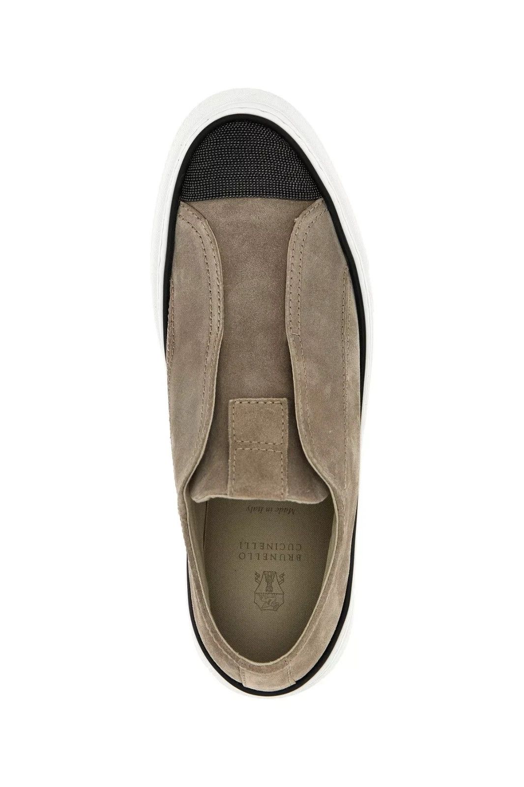 Brunello Cucinelli BRUNELLO CUCINELLI Beige Suede Sneakers New Auth Size US 6 / IT 36 - 4 Thumbnail